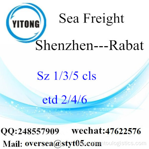 Shenzhen Port LCL Consolidation To Rabat